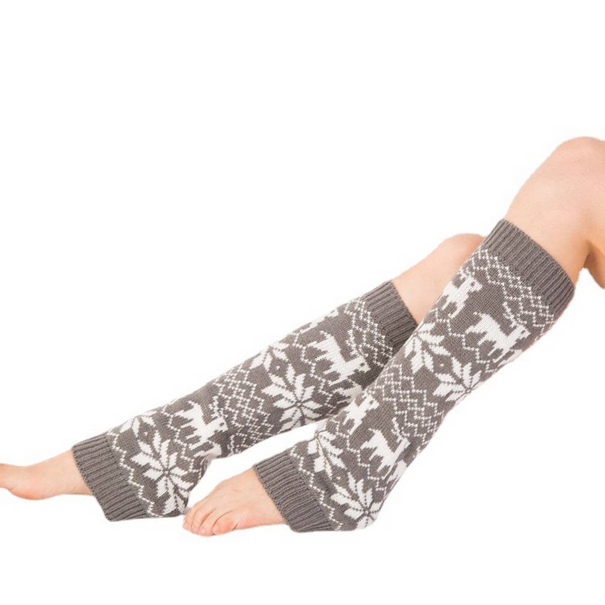 CHRISTMAS WINTER WARM LEGGINGS ELK PILE SOCKS