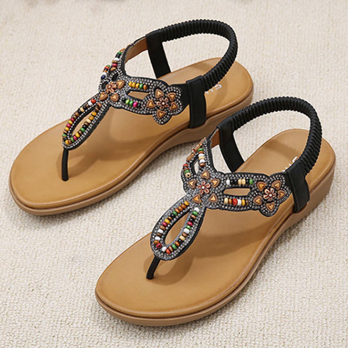 BOHEMIA THICK SOLE CLIP TOE SANDALS_CWSHS0532