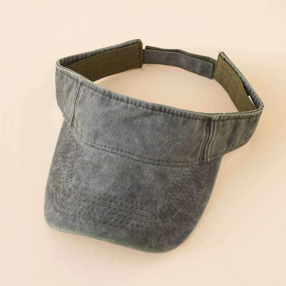 VINTAGE WASHED DENIM VISOR_CWAH1418