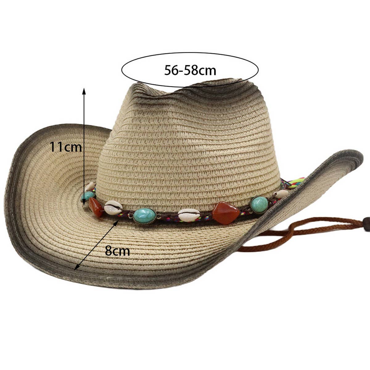 Men & Women Spray-Paint Cowboy Hat for Outdoors_CWAH04489