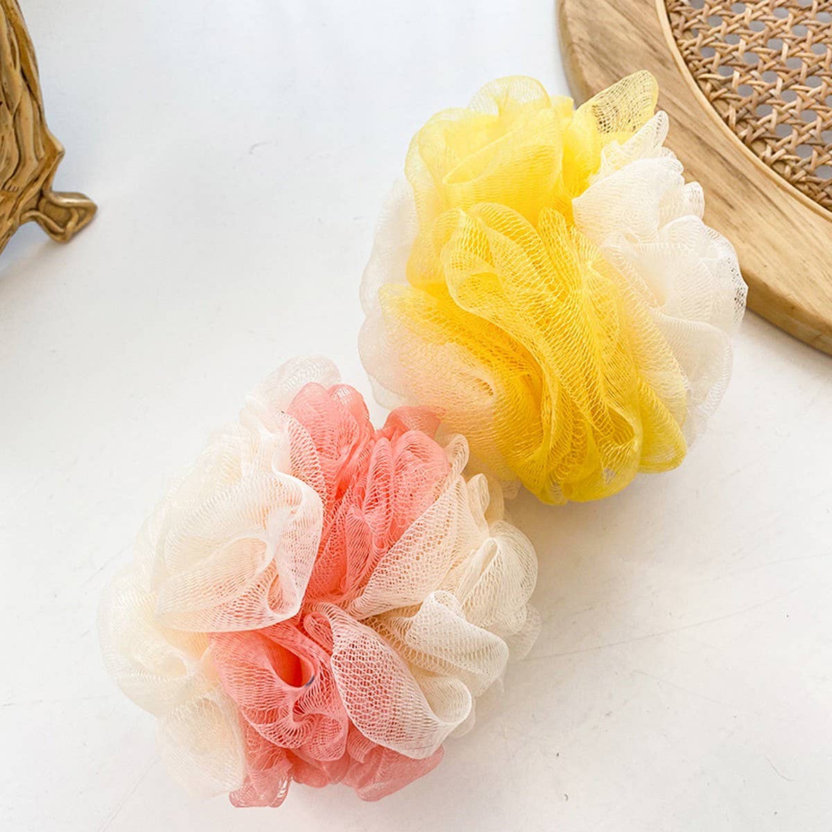 BATH POUF50G THREE-IN-ONE TWO-COLOR LARGE BATH POUF_CWMM3380