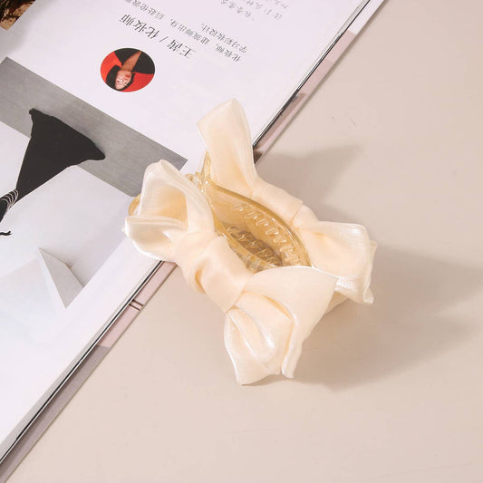Mesh Bow Hair Claw ? Princess Style Updo Clip_CWAHA0466