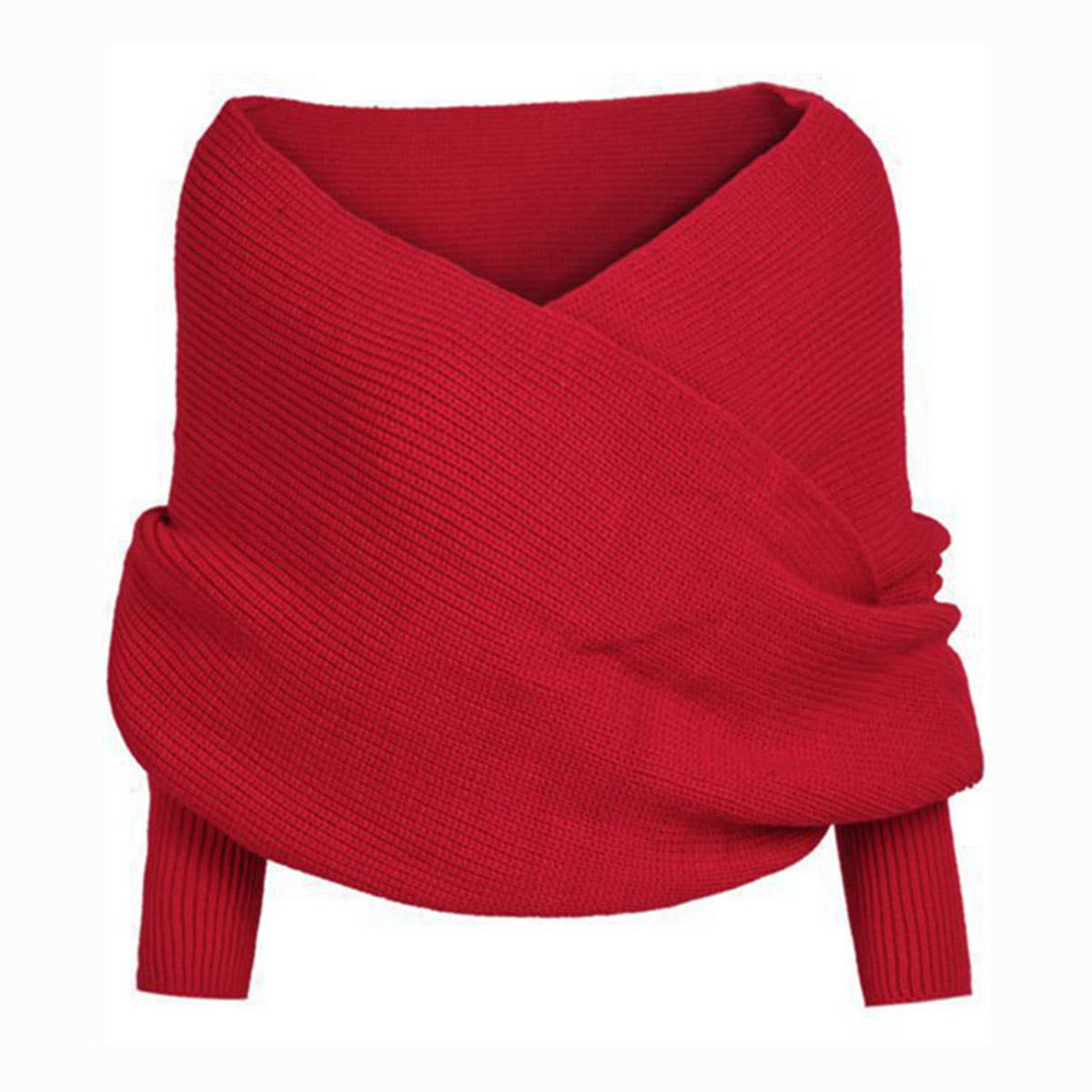 Knitted Sleeve Scarf Shawl for Men & Women Winter