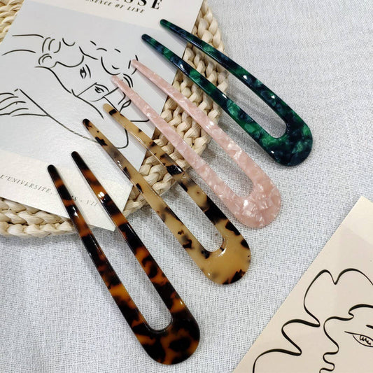 VINTAGE HAIR ACCESSORIES ACETATE HAIR FORK
