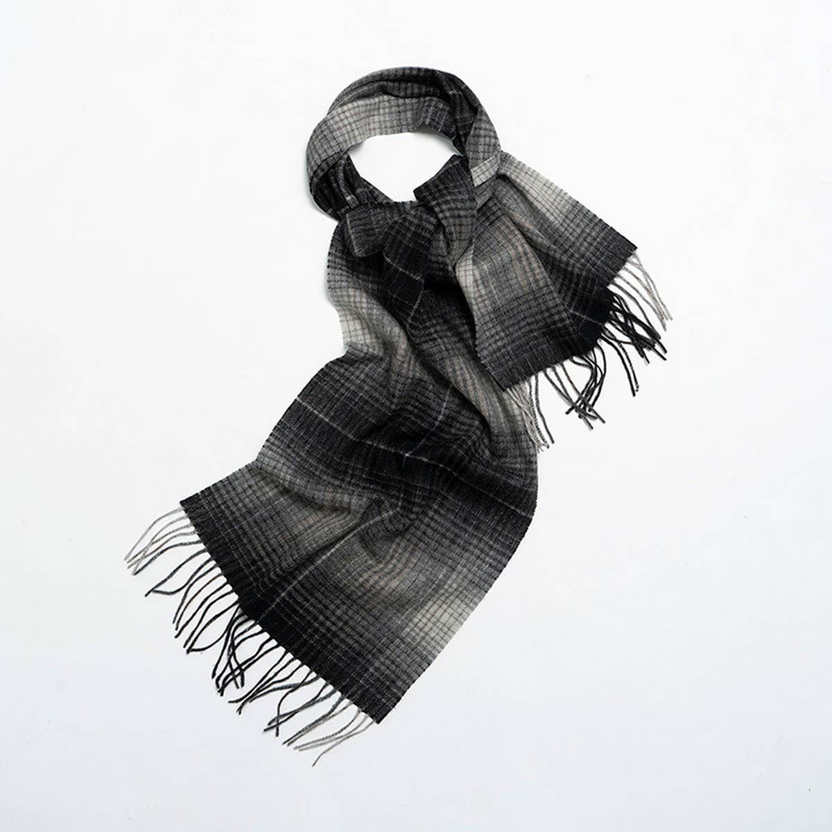 Nordic Plaid Wool Scarf ??Warm Winter Couple Wrap_CWASC2357