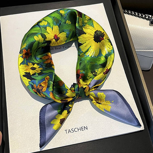 100% Silk Square Scarf-Fashionable Spring & Autumn_CWASC0562