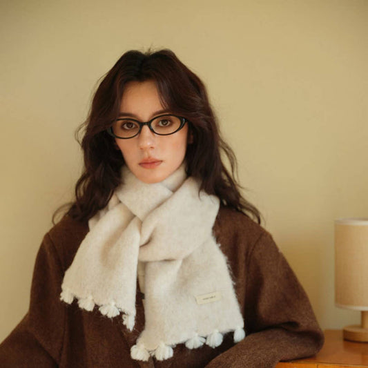 Soft Knit Scarf ??Thick Tassel Winter Warm Wrap_CWASC2292