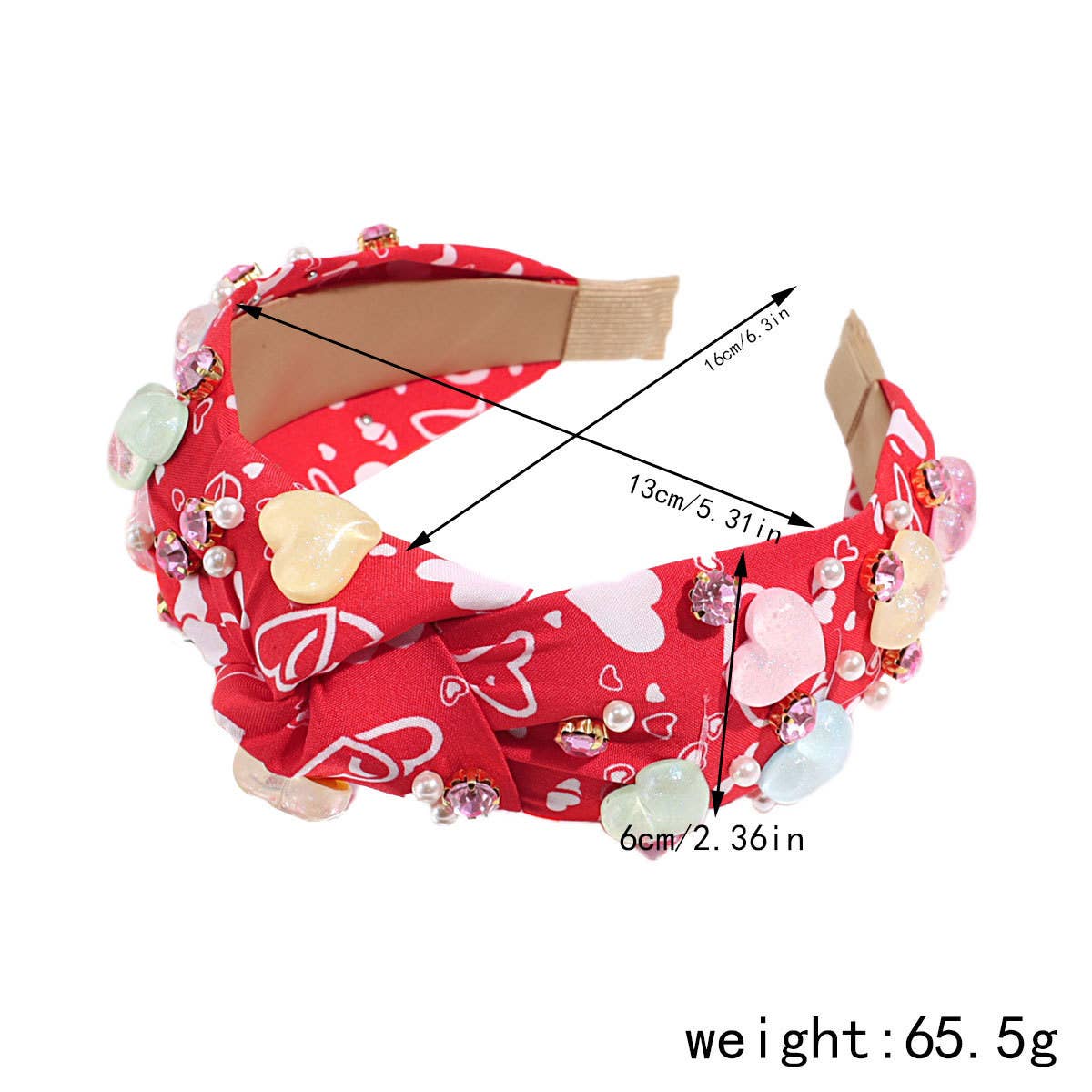 VERSATILE WIDE KNOTTED HEART HEADBAND