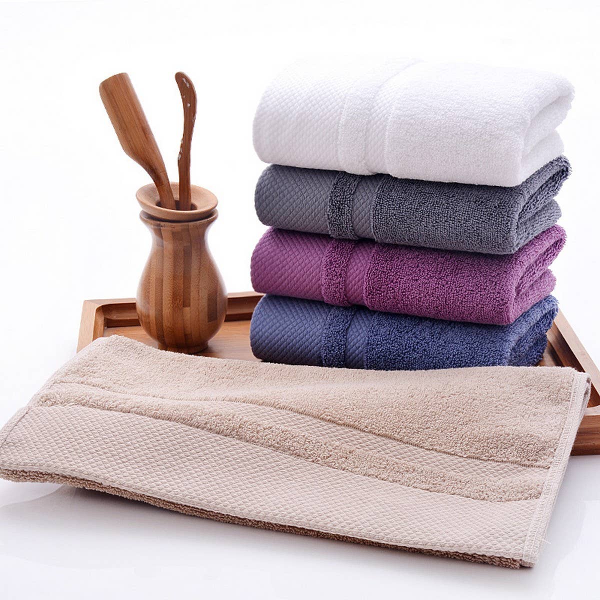LONG-STAPLE COTTON HOUSEHOLD ABSORBENT TOWEL