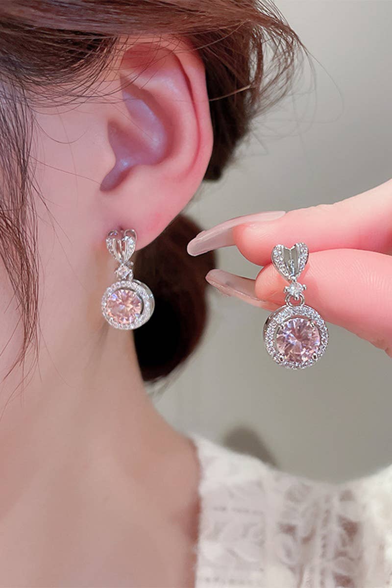 BEADS DECKED ROUND DANGLE EARRINGS_CWAJE0319