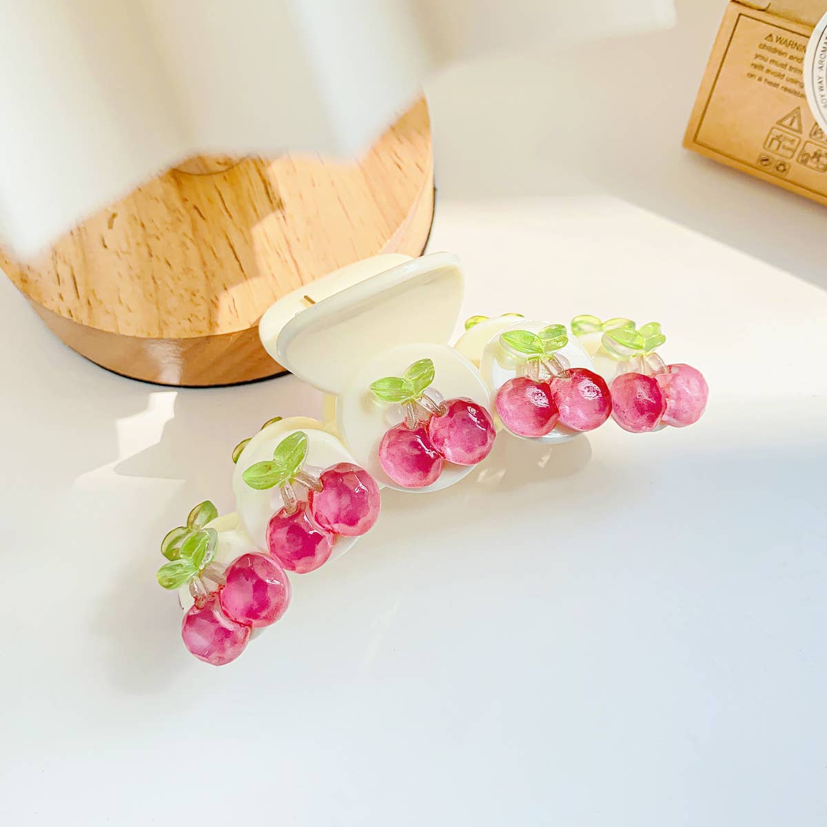 Macaron fresh fruit grab clips sweet hair clips