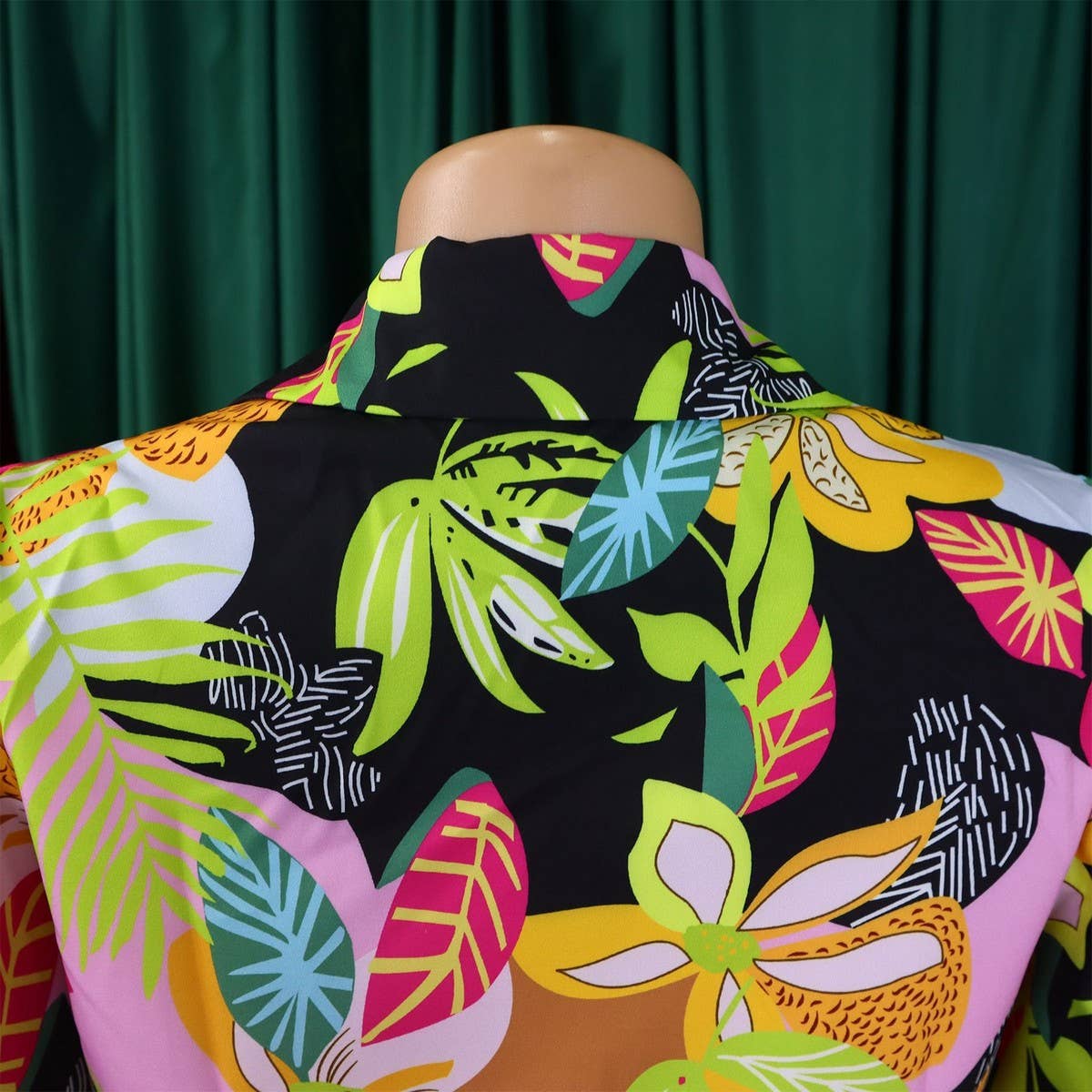 PRINTED TIE SHIRT WIDE-LEG PANTS TWO-PIECE SET_CWSTB1139