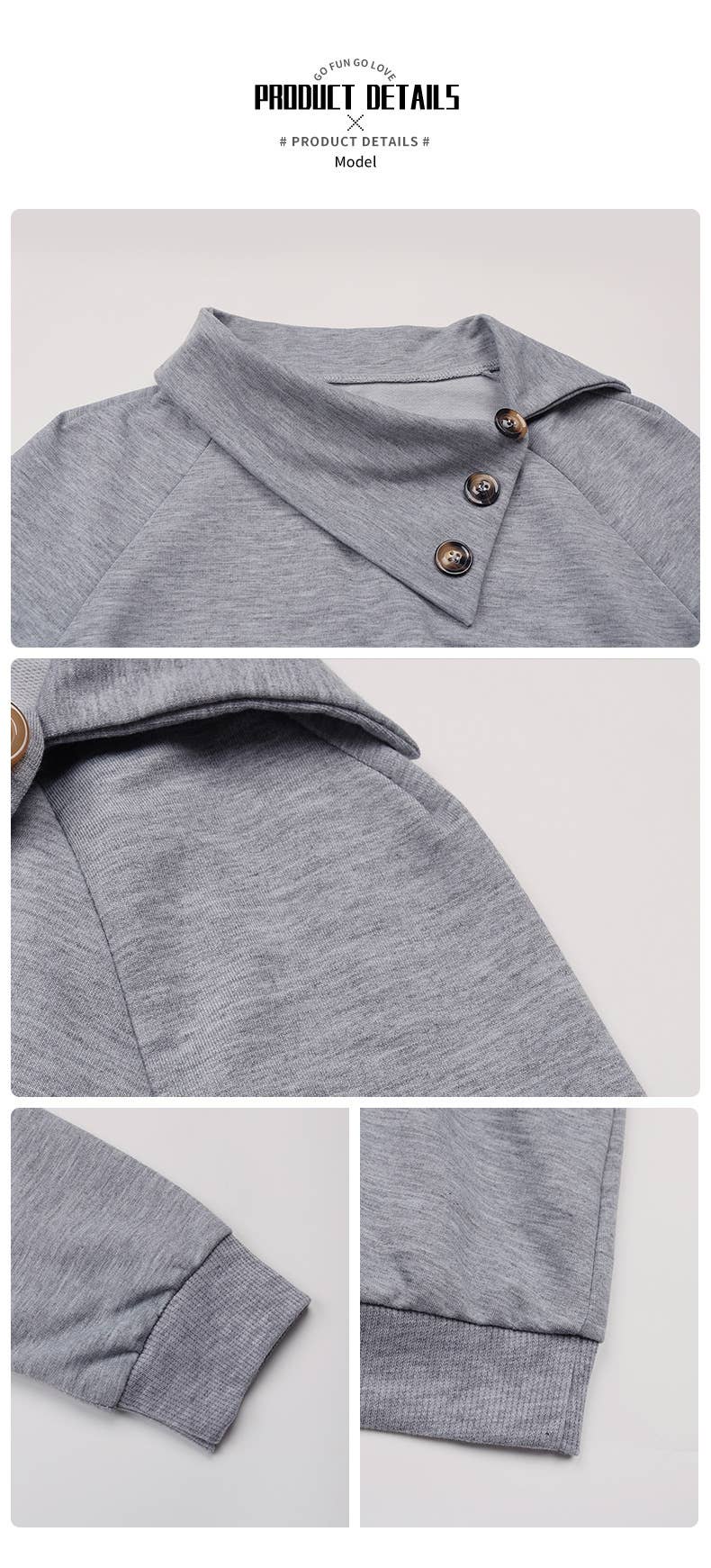 LONG SLEEVE CASUAL LAPEL PULLOVER HOODIE WOMAN
