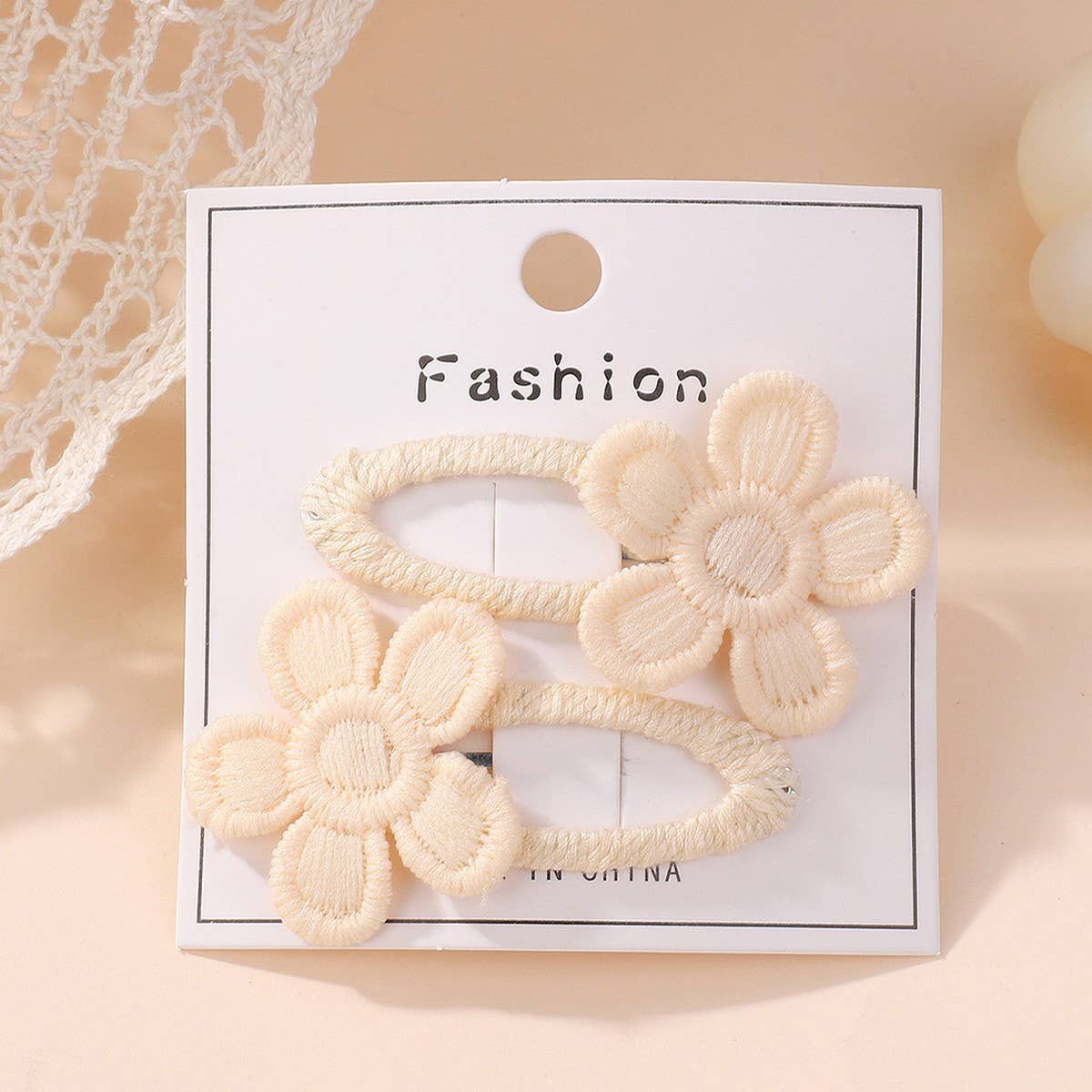 Fresh Daisy Five-Petal Flower Hair Clip Set