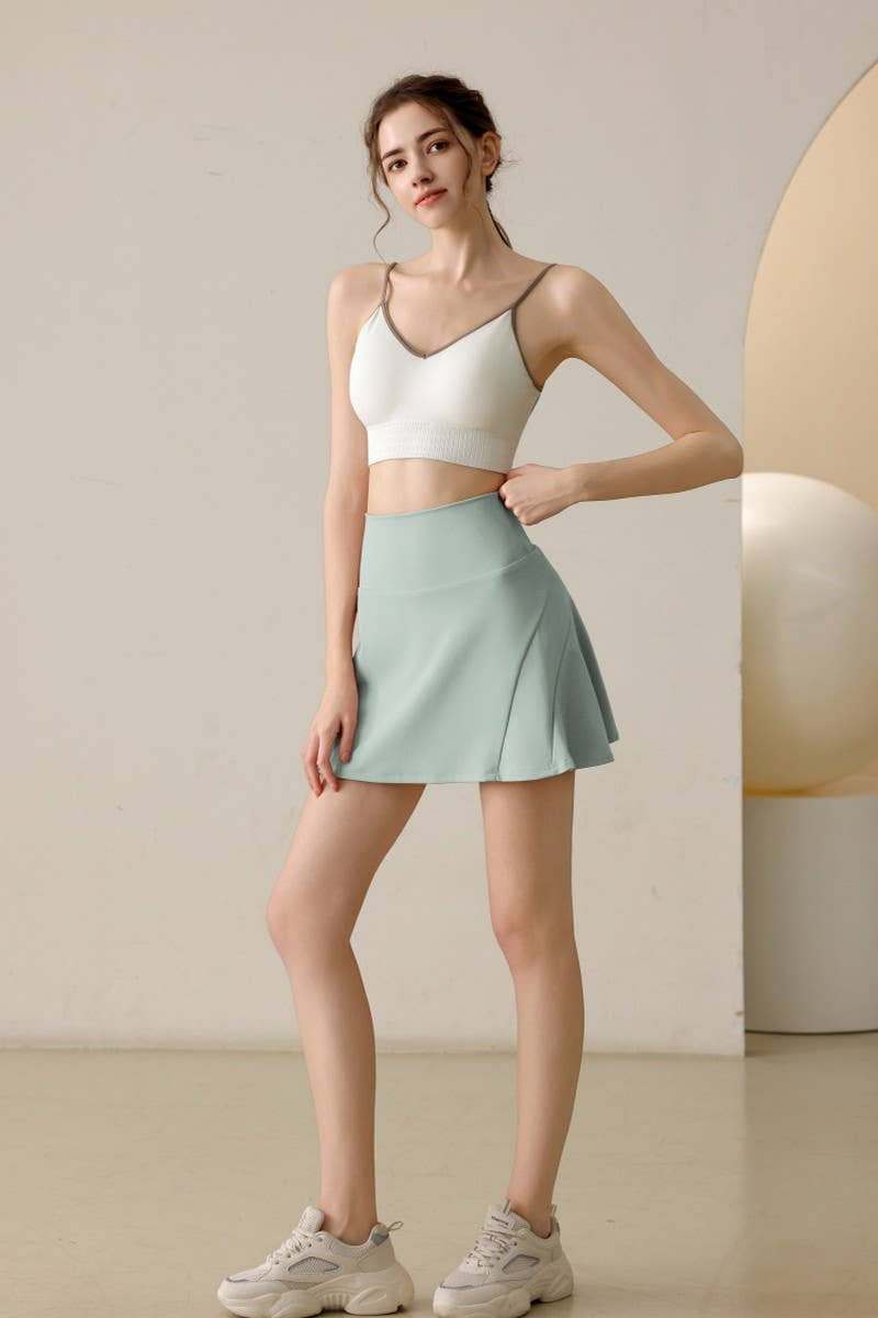 CWBSS0171_ANTI SLIP SPORTS YOGA  SHORT SKIRT