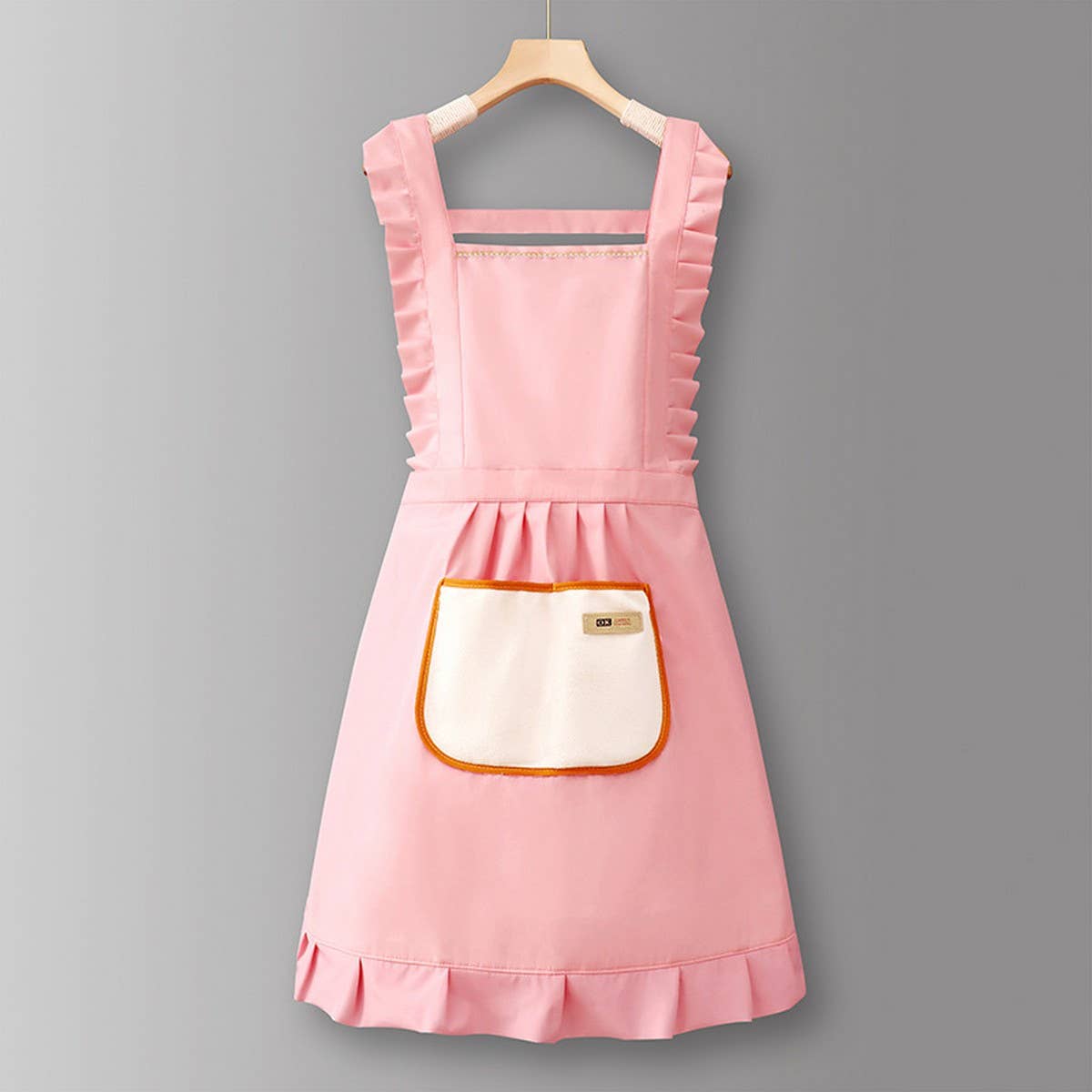 Houndstooth /Solid Color Waterproof Work Apron