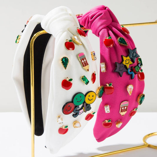 FASHIONABLE ENGLISH LETTERS DIAMOND HEADBAND_CWAHA1783