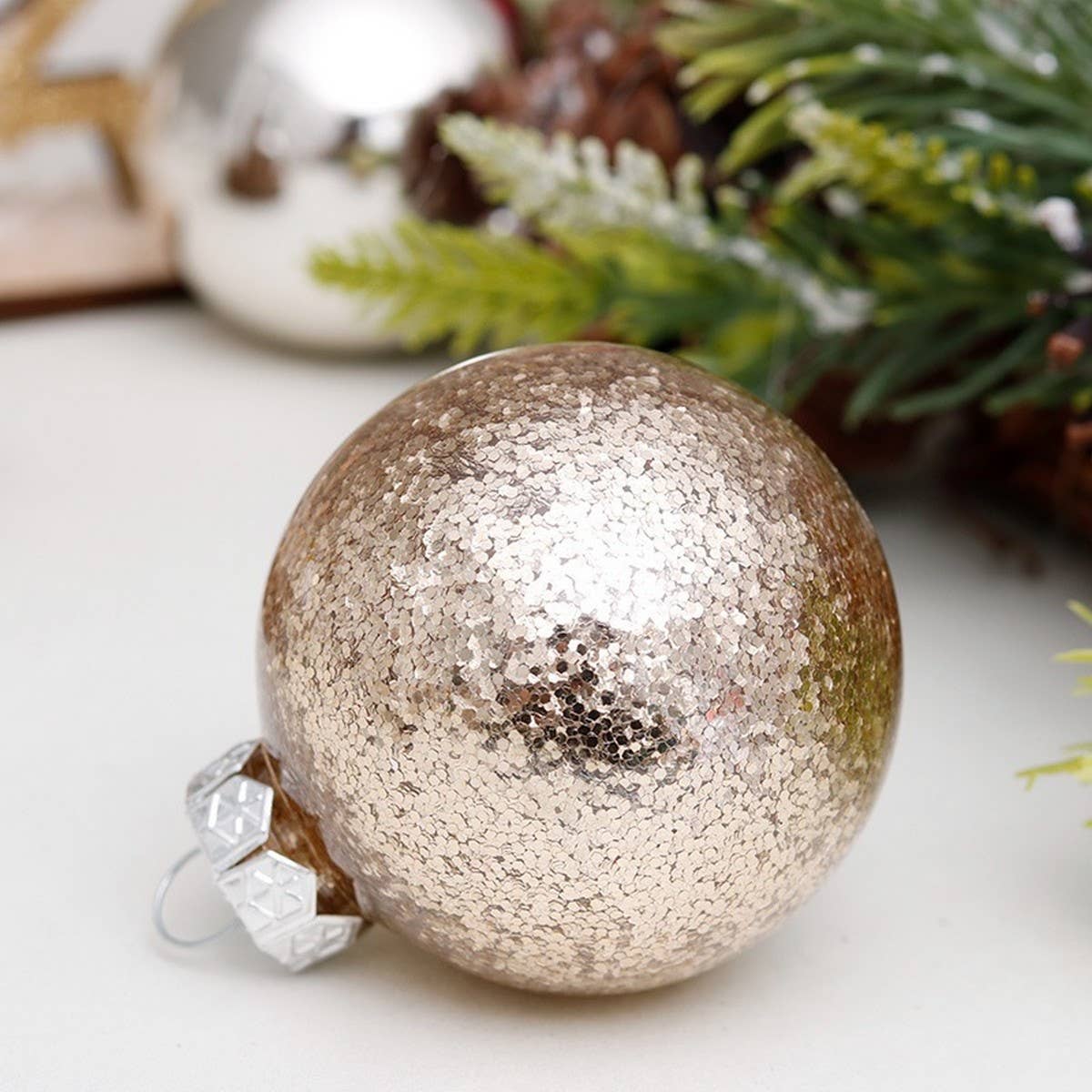 6cm 30PCS Gold Transparent Xmas Ball Set_CWMM9899