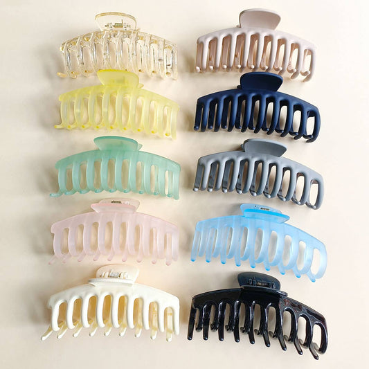 4.3" Matte PS Plastic Hair Claw Clip, Strong Hold_CWAHA0090