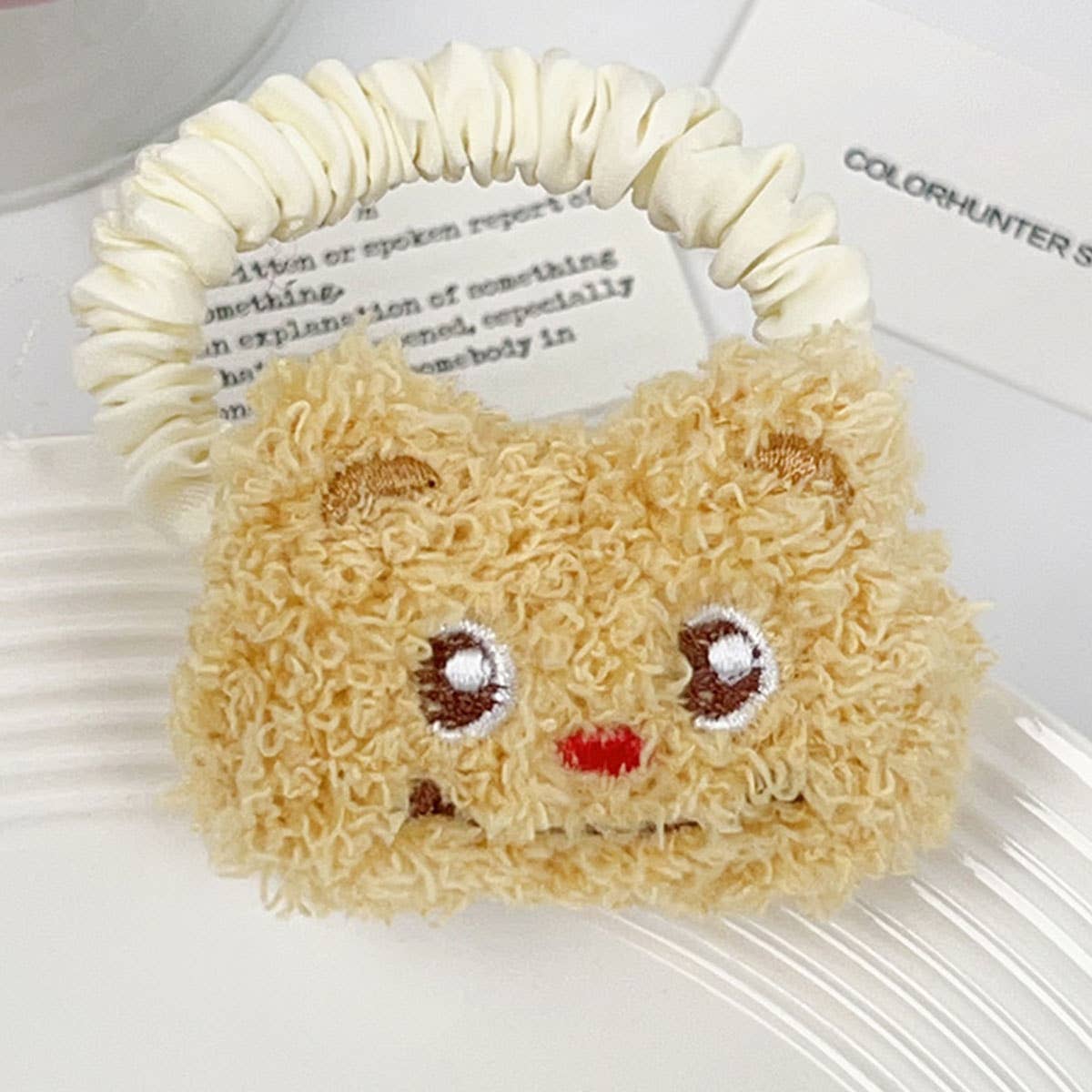 Cartoon rice ball bread hair tie bun hair tie