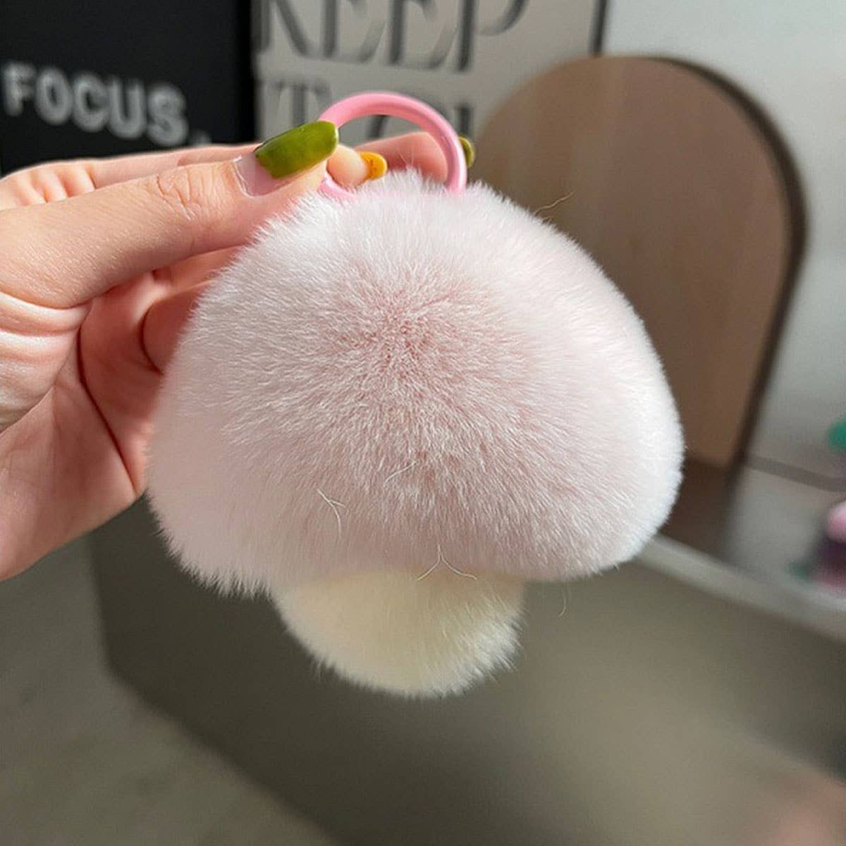 CUTE MUSHROOM KEYCHAIN PENDANT PLUSH ORNAMENT