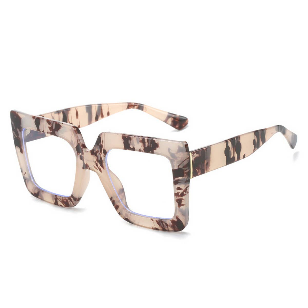 TORTOISESHELL SQUARE FRAME FASHION GLASSES