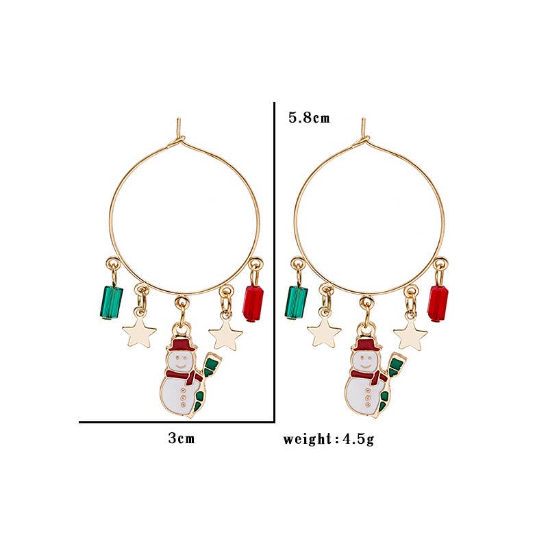 CHRISTMAS EXAGGERATED PERSONALITY EARRINGS