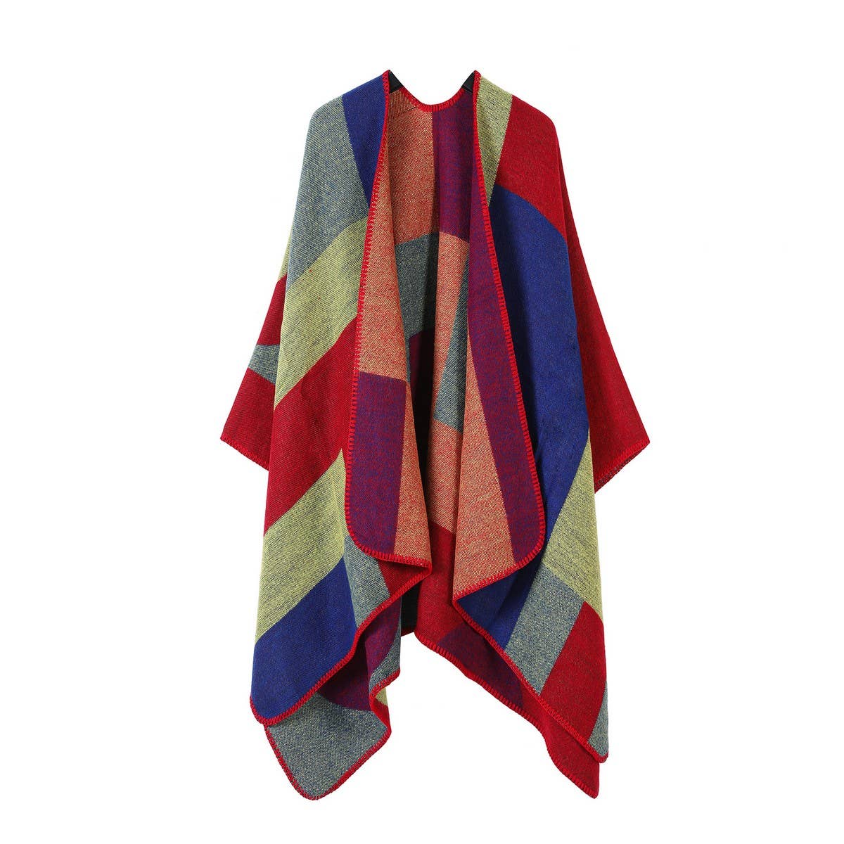 FAUX CASHMERE SHAWL WARM DOUBLE-SIDED CLOAK