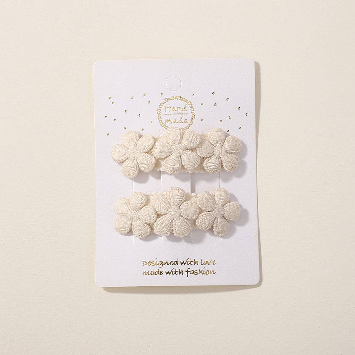 Five-Petal Flower Hair Clips for Kids ? Handmade