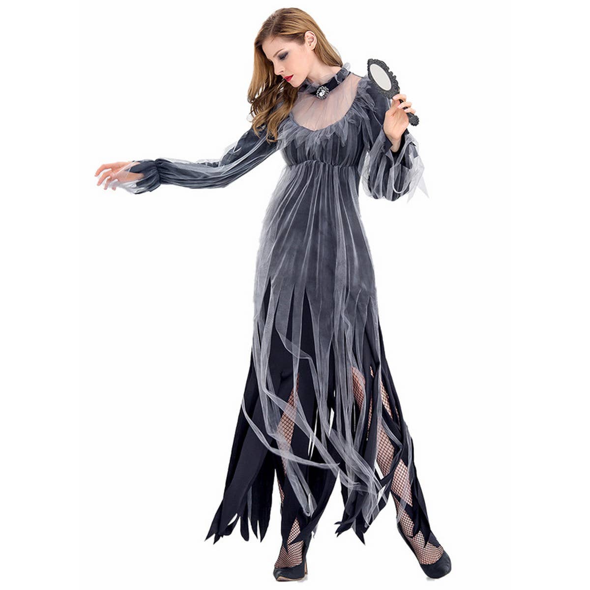 HALLOWEEN HORROR GHOST BRIDE ZOMBIE COSTUME