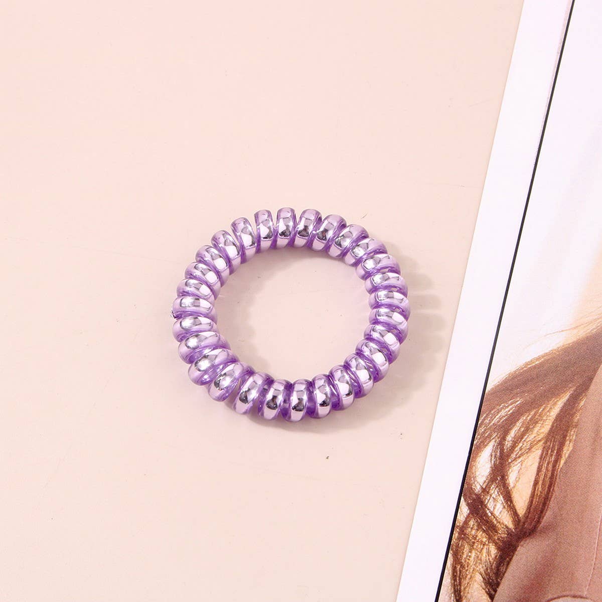 CWAHA1380_SIMPLE PHONE LINE HAIR TIE