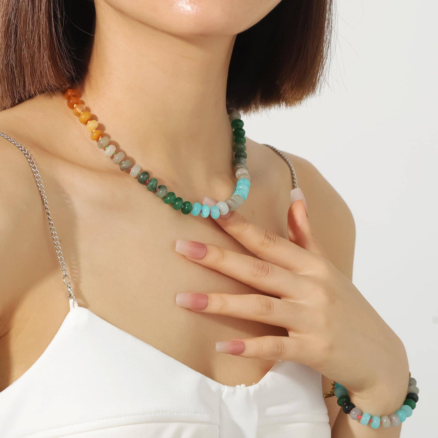 Colored dopamine high-end hand-beaded beads