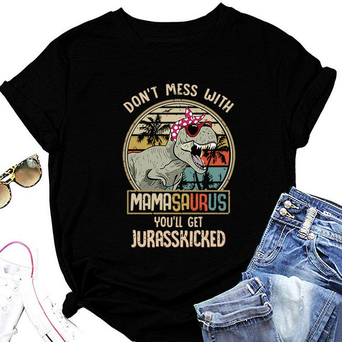 Stylish Women's Tee ??Don't Mess With Print_CWTTS1524