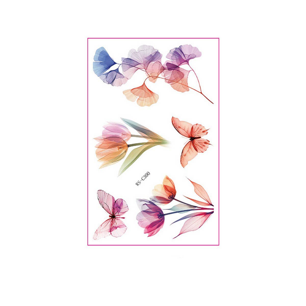 Watercolor Flower Tattoos for Hand & Collarbone