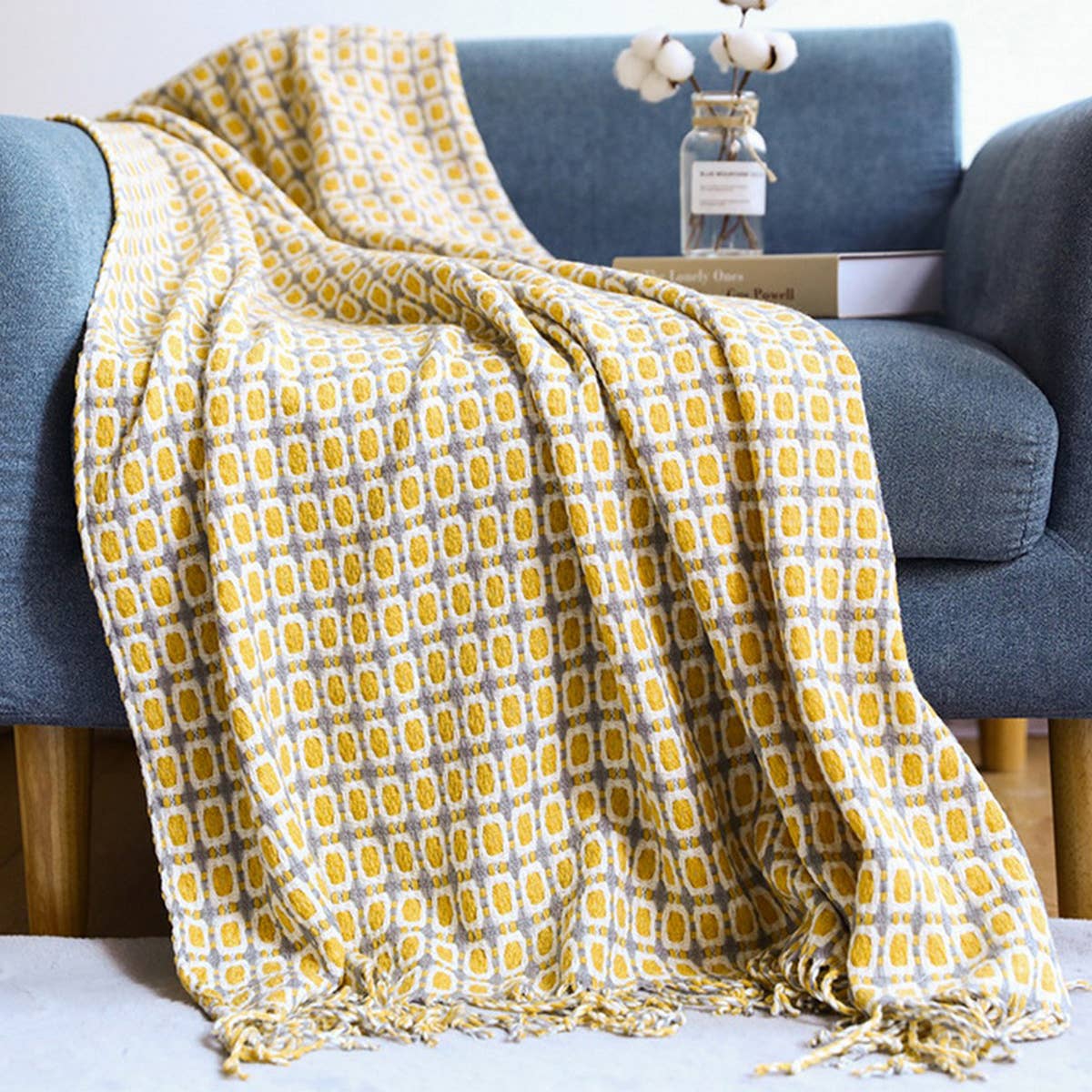 KNITTED SOFT BLANKET NAP SOFA BLANKET