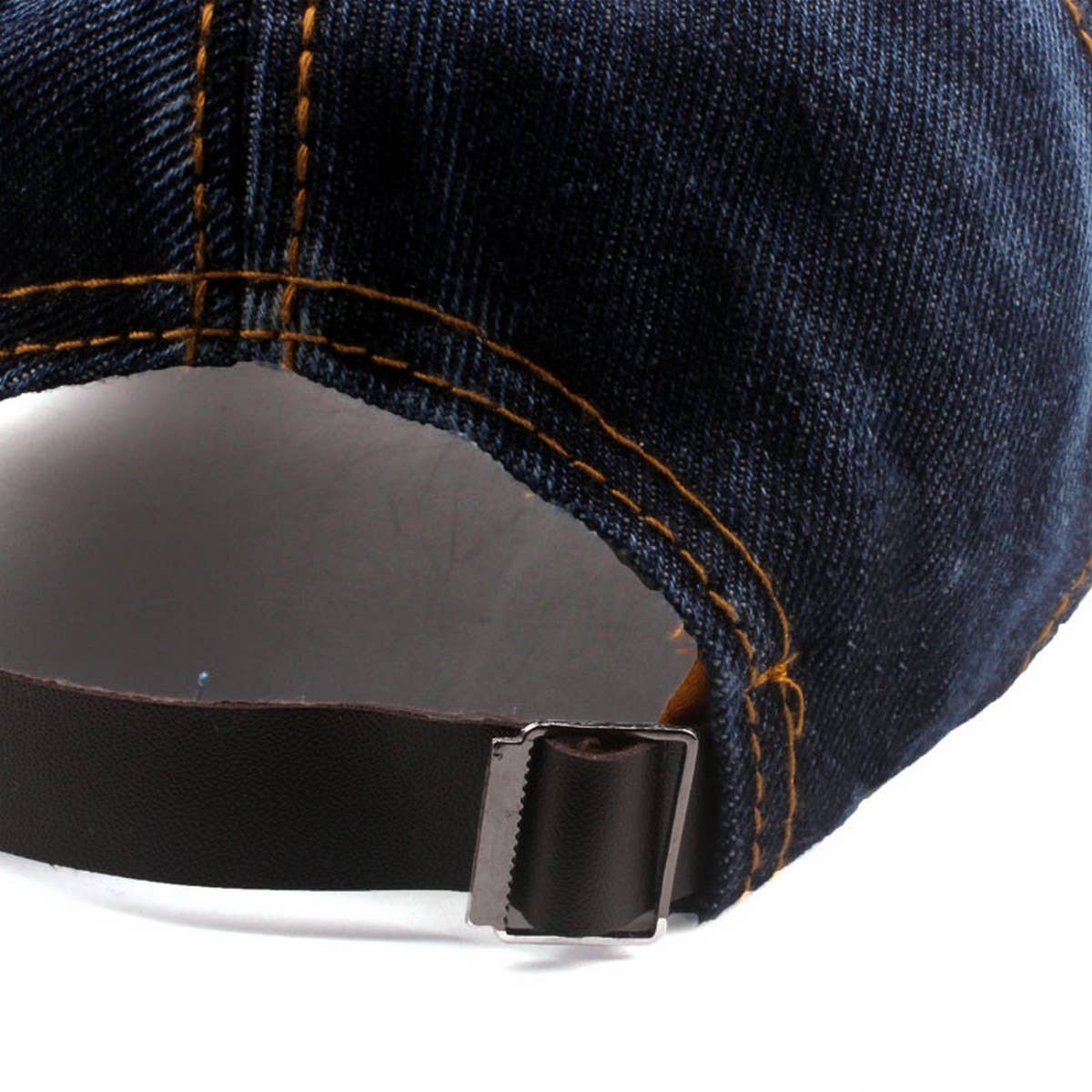 Plain Denim Baseball Cap Casual Outdoor Hat_CWAH1020