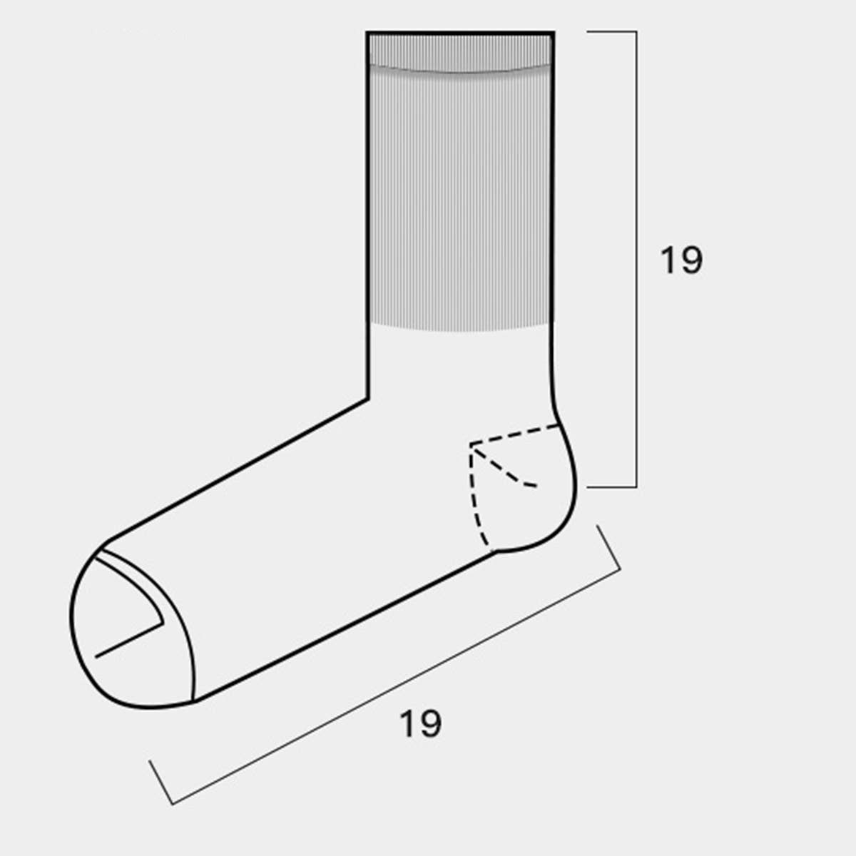 WOMEN DOUBLE-NEEDLE TIE-DYEING MID-TUBE SOCKS