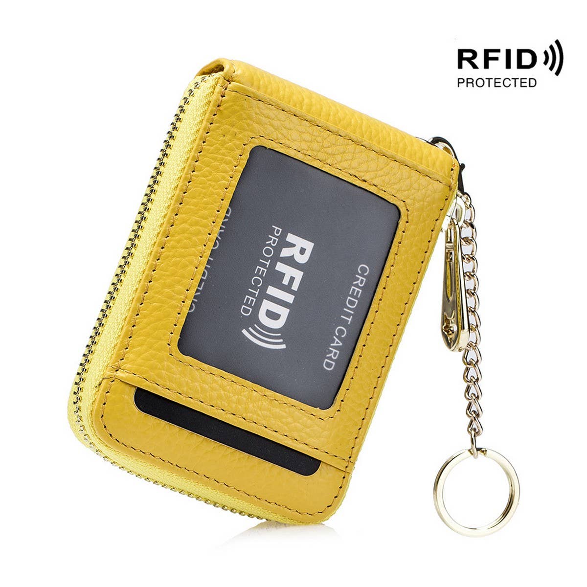 KEYCHAIN GENUINE LEATHER MULTIFUNCTIONA CARD HOLDER_CWAB3833
