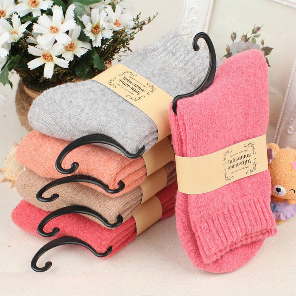 WINTER COLOR MATCHING 5 PAIRS OF SOCKS PER PACK