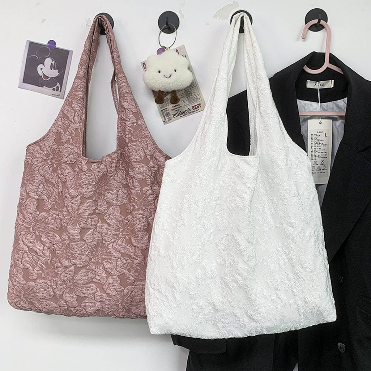 NEW SUMMER EMBROIDERED JACQUARD ROSE HANDBAG_CWAB2132