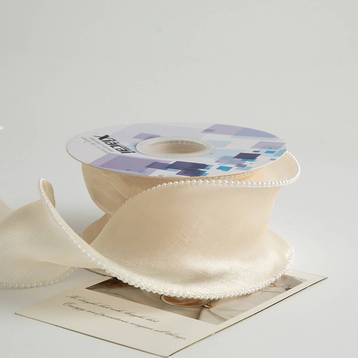 6CM PEARL FISHTAIL YARN RIBBON DIY RIBBON_CWMM5769