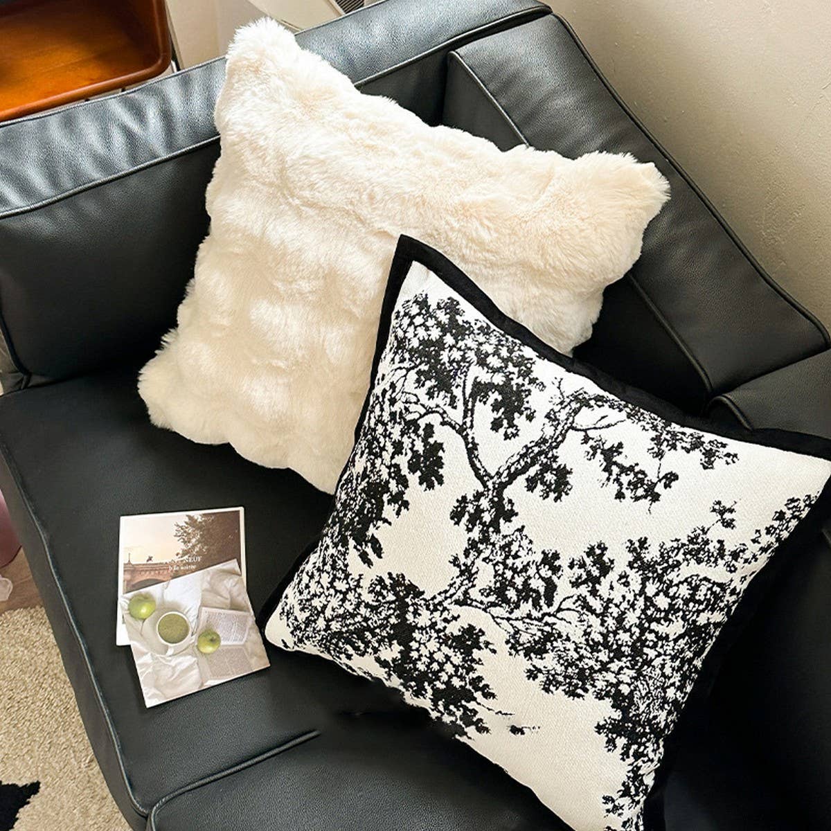 Plush Throw Pillow Cover for Sofa & Lumbar Support_CWMM7701