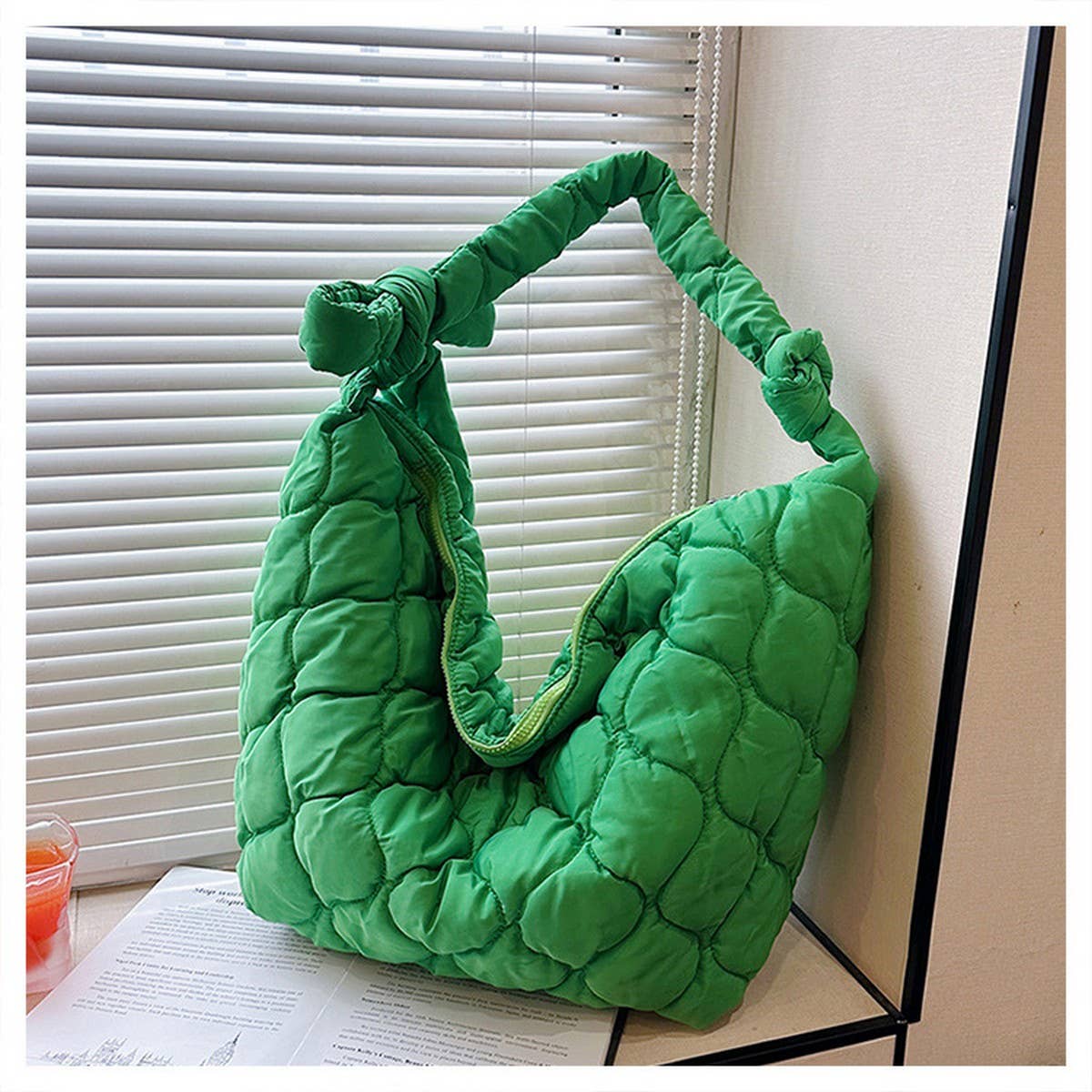 Trendy Oversized Tote Bag Bow Hobo Purse_CUAB00512