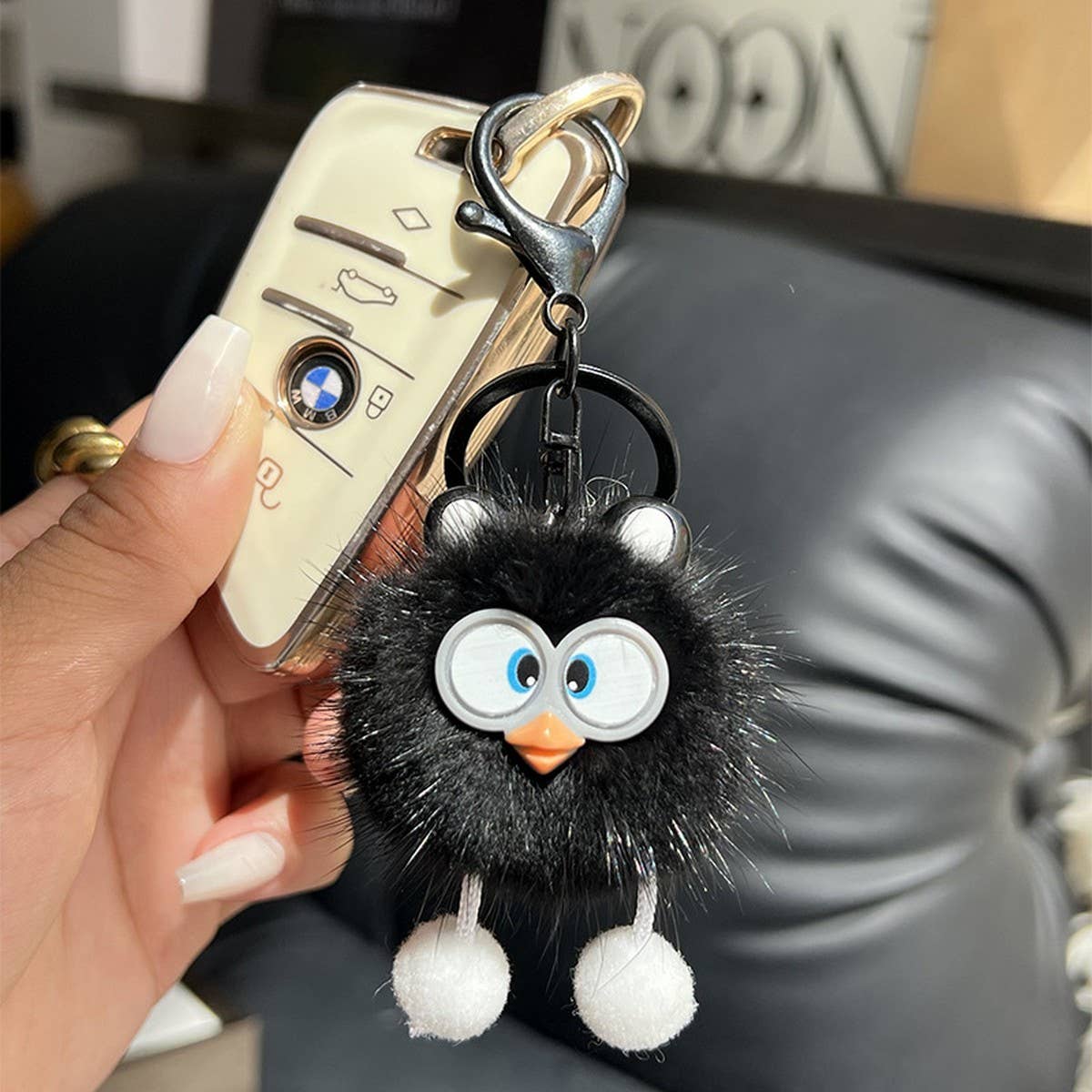 CUTE LITTLE YELLOW DUCK CAR KEYCHAIN BAG PENDANT