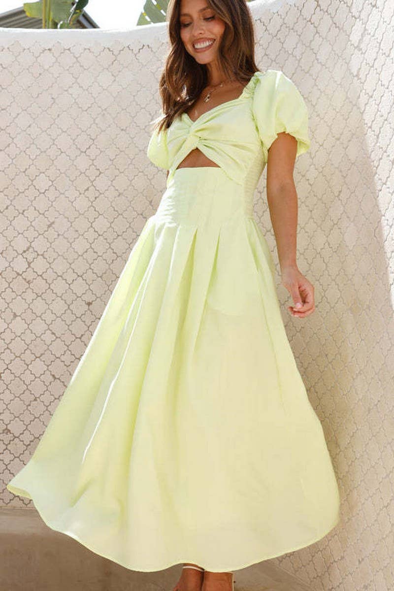 CWDMD5550_CUTOUT BACKLESS BODYCON VACATION MIDI DRESS