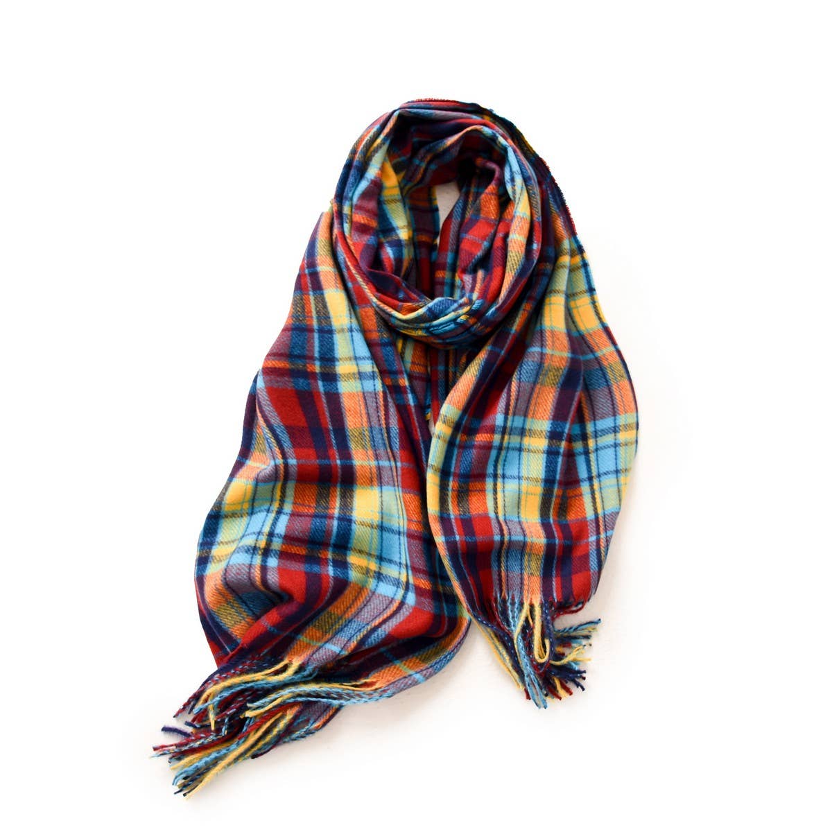Plaid Winter Scarf Wrap ??Soft Street Style Shawl_CWASC1050