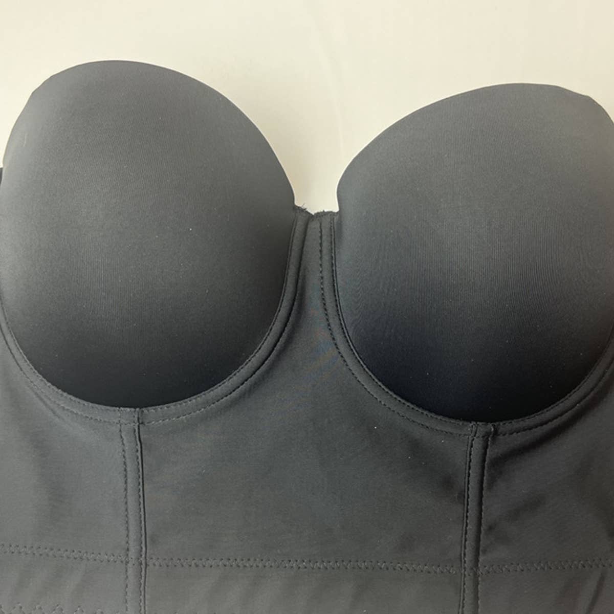 DETACHABLE SHOULDER STRAP BACKLESS  TOP bralette-CWMU0045