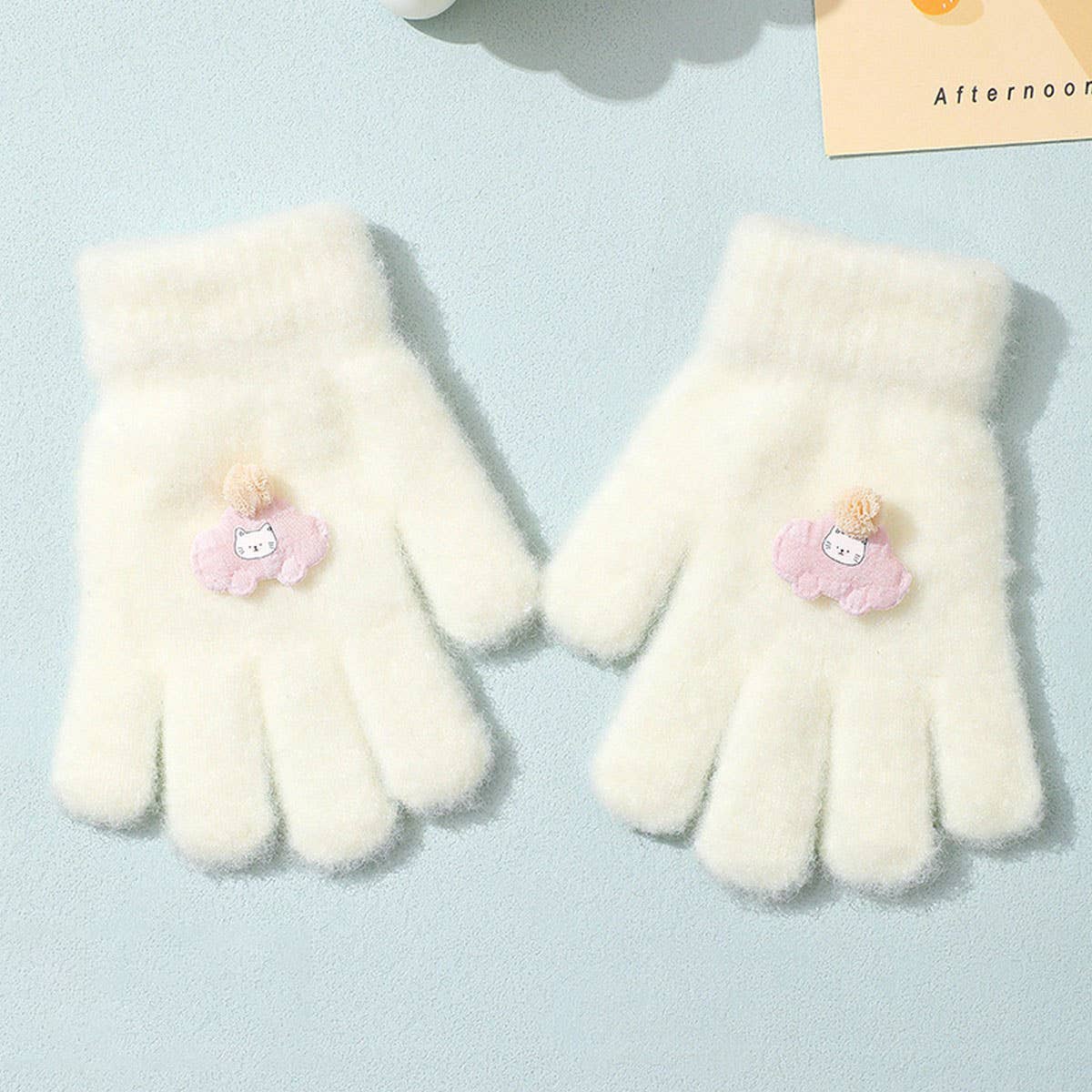 CWAG00584_KIDS WINTER WARM FULL FINGER KNIT GLOVES