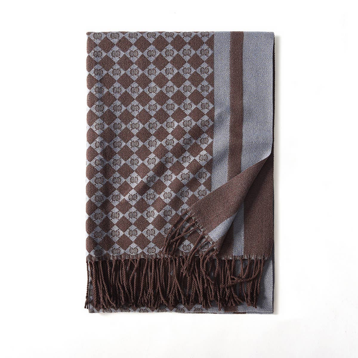WINTER LETTER PRINTED SCARF TASSEL BLANKET SHAWL