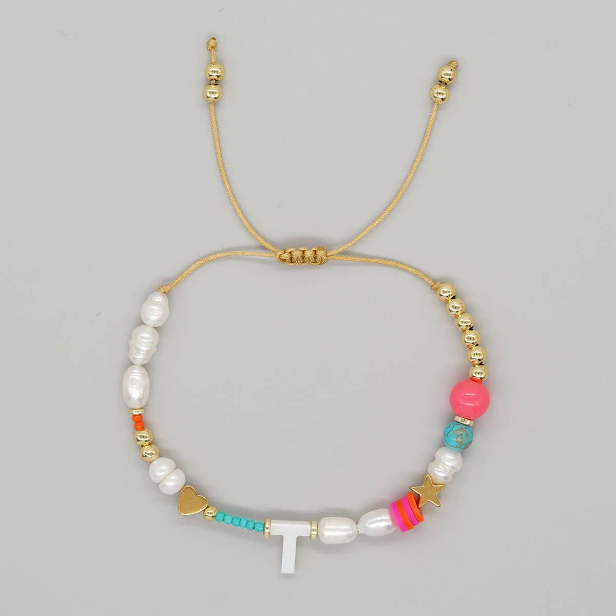 FASHION HAND-WOVEN LETTER PEARL BRACELET_CWMM3812